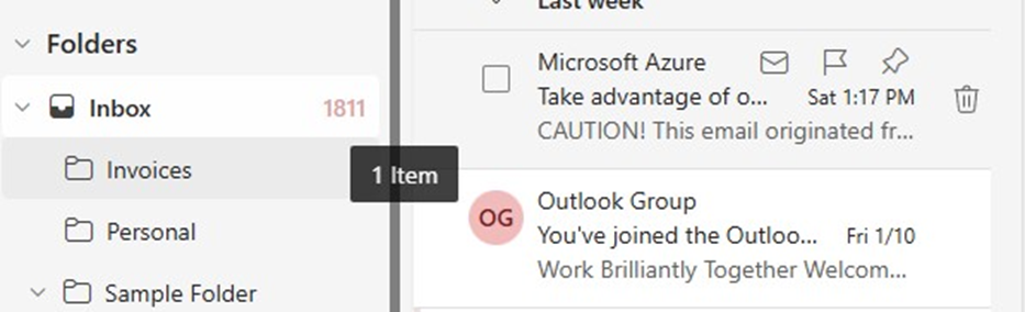 Create Email Folders in Microsoft Outlook