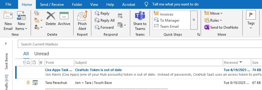 How to back up outlook emails
