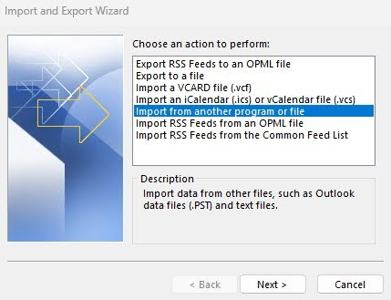 how to back up emails from outlook