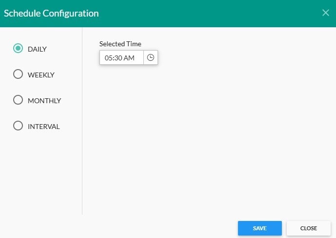 CiraSync Syncing Schedule Configuration