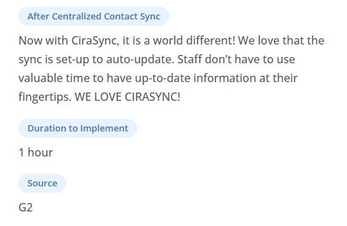 Erica Chooses CiraSync to Sync the GAL to Employees Smartphones