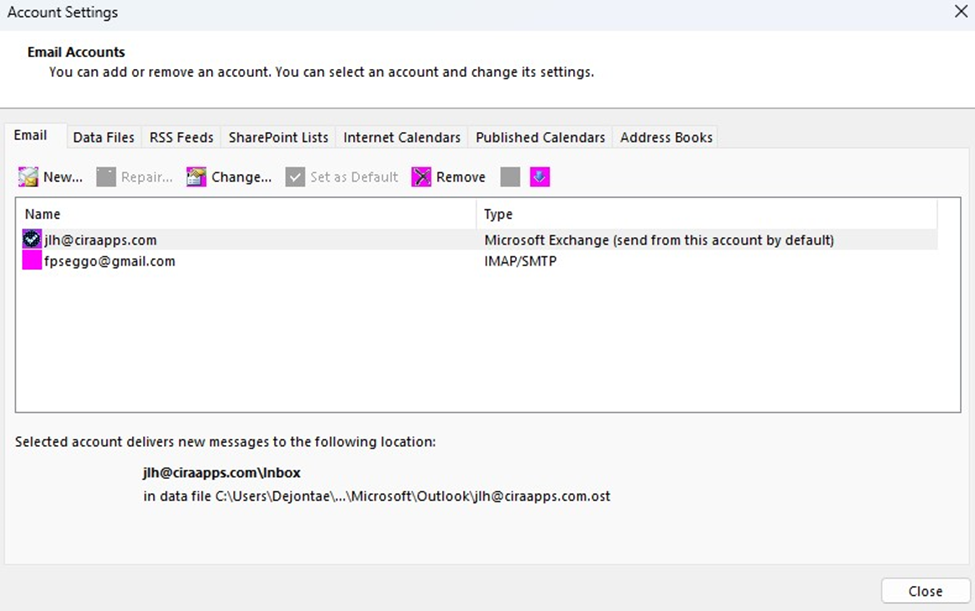 Offline Global Address List Settings