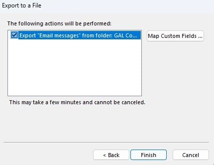 Use the Import/Export Feature in Outlook to Export the Offline Global Address List