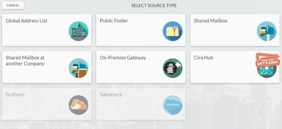 Choose Your Contact Source Type