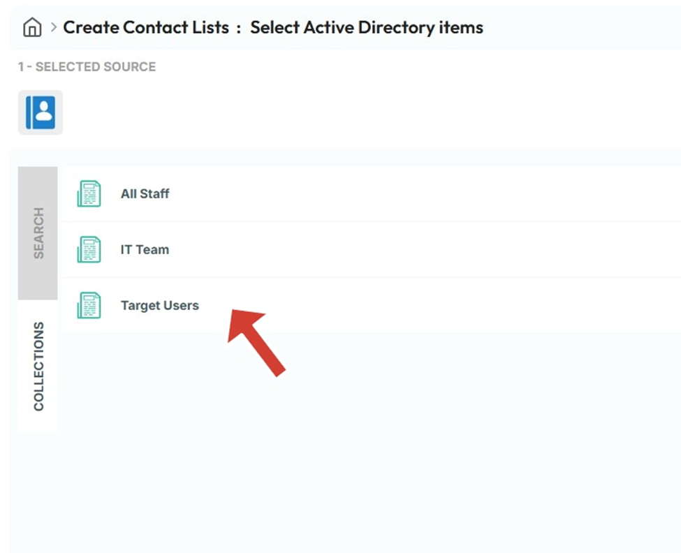 Select the desired Contact sources to Sync in CiraSync