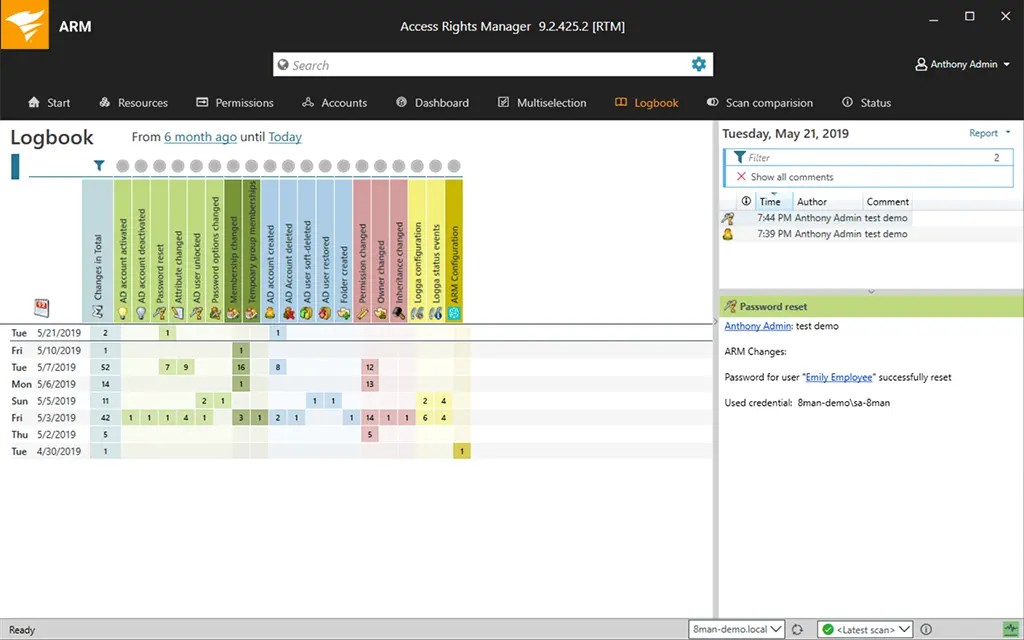 ManageEngine ADManager Plus reporting