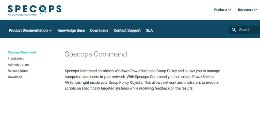 Specops Command - best active directory management tools