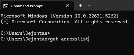 How to solve global address list not updating