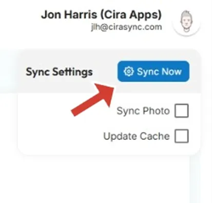 Click Sync Now to Sync GAL to Smartphones