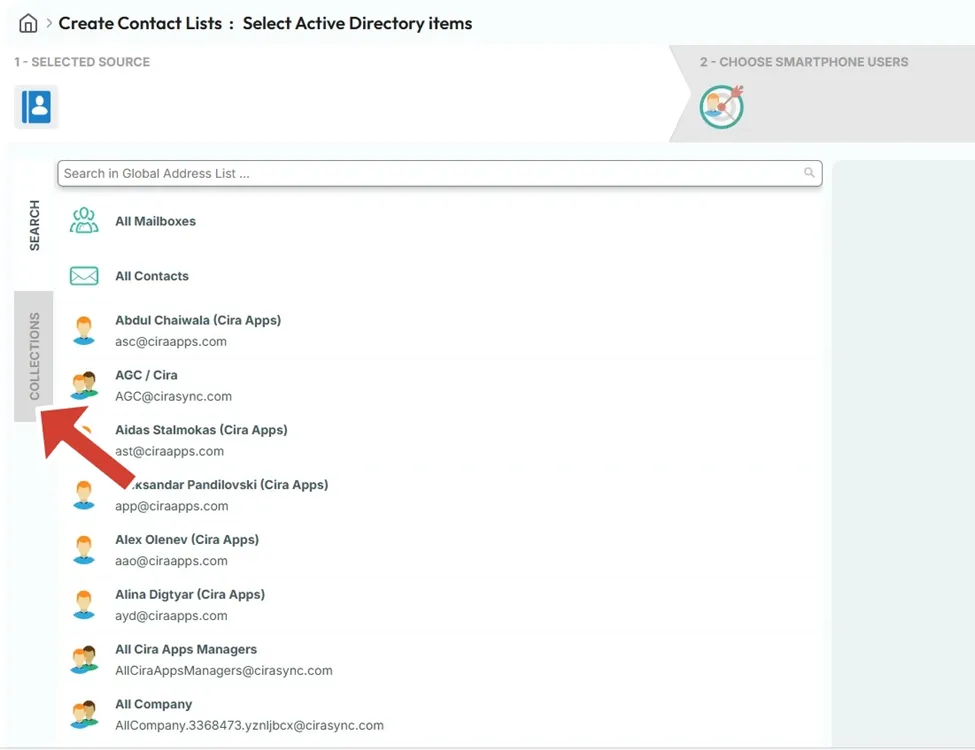 Solve global address list not updating issue with CiraSync