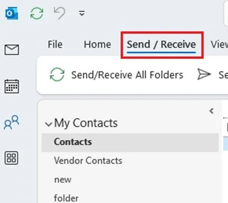 Manually Download the Address Book in Outlook