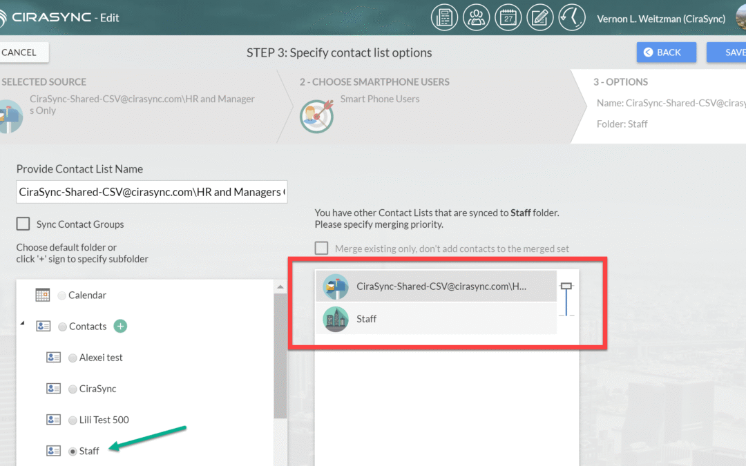 How to Sync and Merge Outlook Contacts