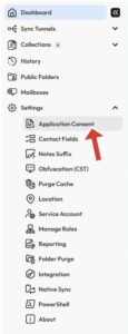 application consent lists