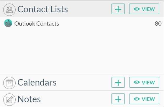 click the plus sign in the contacts list