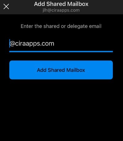 add and open a shared mailbox on outlook mobile