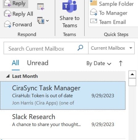reply to a mail in a shared mailbox in outlook