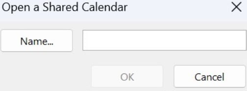 type a name in the name field to create the calendar
