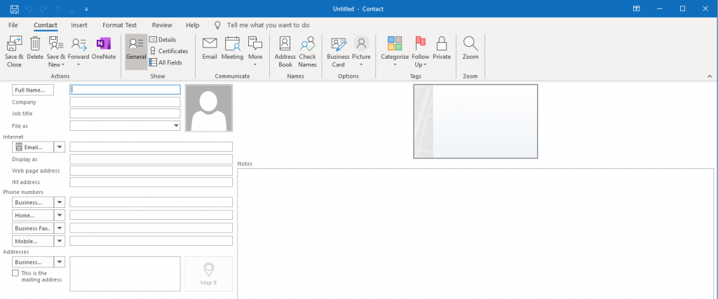 Add Contacts to Outlook Desktop