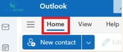Go to the Home tab in the New Outlook
