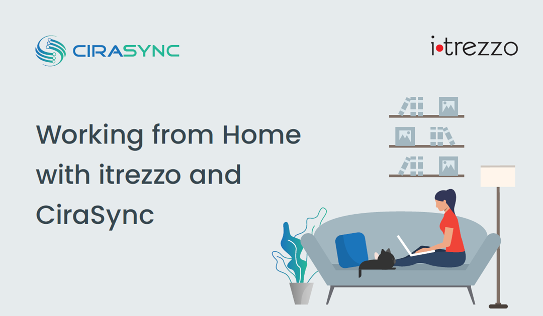 Work from Home with itrezzo and CiraSync Infographic