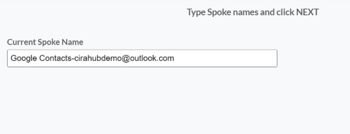Google- Type Hub names