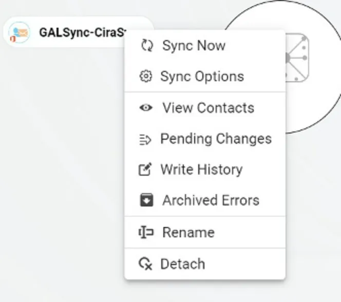 Next, right click your spoke, and select “Sync Options".