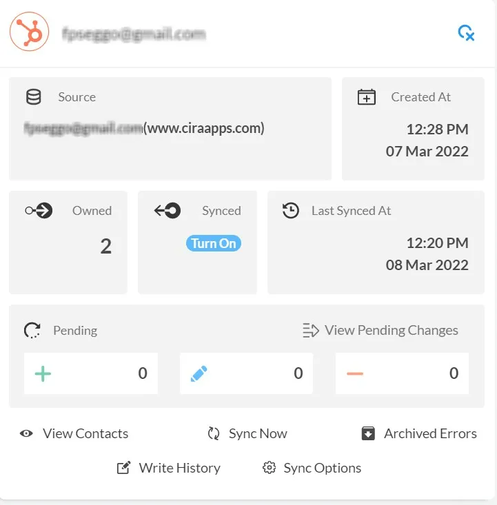 Hubspot Sync Now