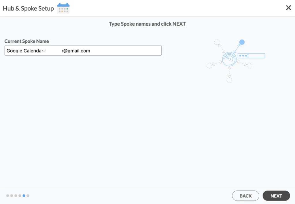 Naming your Google Calendar Spoke