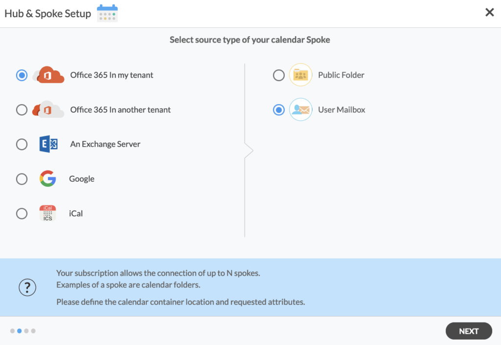 Adding a User Mailbox Calendar