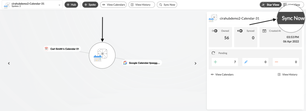 Sync Google Calendars and iCalendars on CiraHub Dashboard
