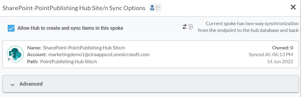 Sharepoint Allow Hub
