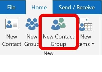 Click New Contact Group