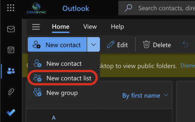 Cómo crear un grupo de contactos en Microsoft Outlook