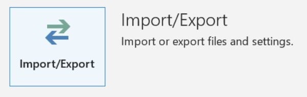 Click Export to export your calendar settings
