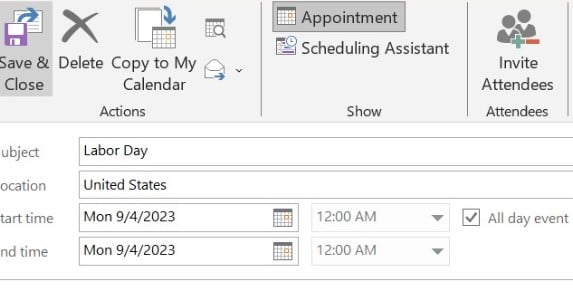 Common Tips for Calendar on Outlook - Change Event and Invitations Settings