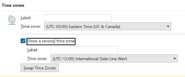 Outlook Calendar Tips and Tricks - Manage your Time Zone