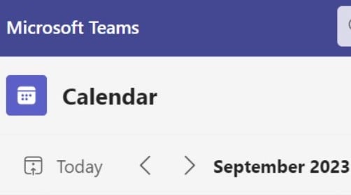 Select the month to alter your calendar view