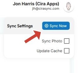 Click Sync to Synchronize Outlook Contacts to iPhones 