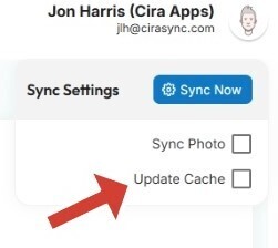 Update the Cache to Sync Outlook Contacts to iPhone (1)