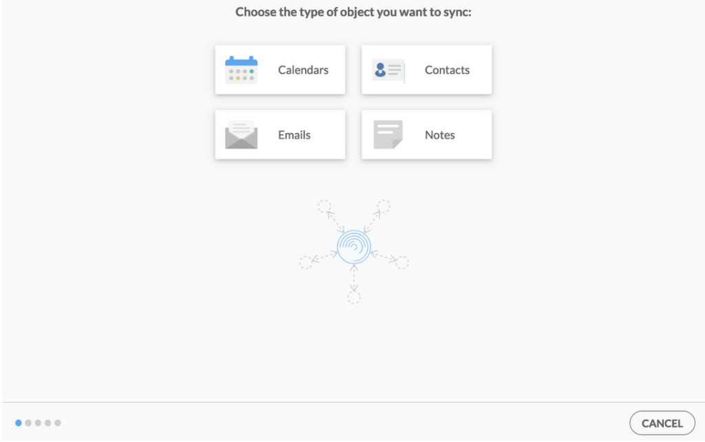 Select the Contacts object