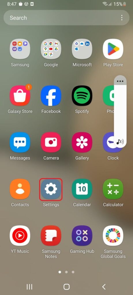 Launch the Settings app on Android and select Apps