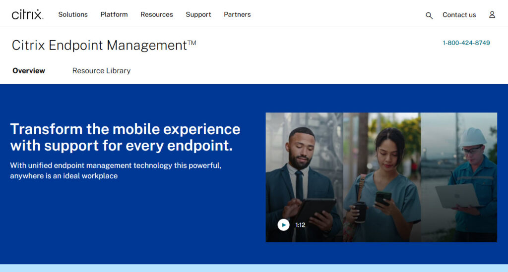 citrix endpoint management - best mdm software