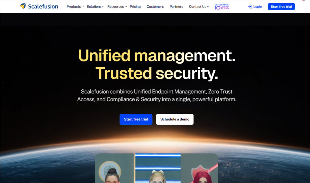 scalefusion - mobile device management software