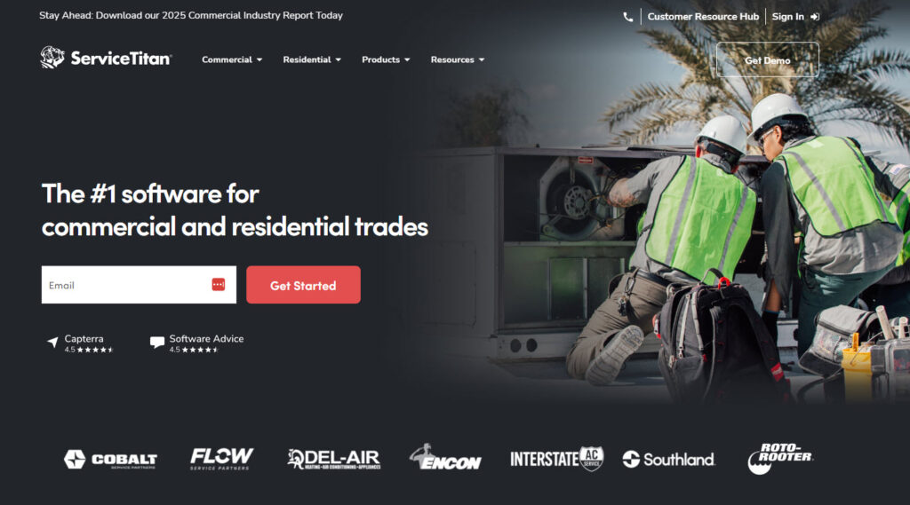 servicetitan - top field service management tools