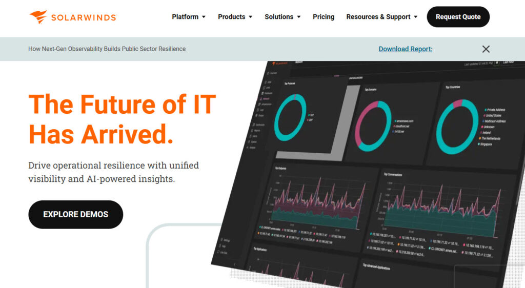solarwinds - tool for managing it operations