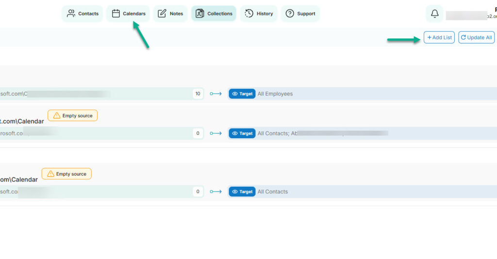 sync calendars with cirasync