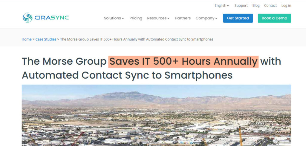 the morse group case study about cirasync usage