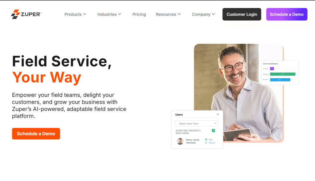 zuper - top fsm tools