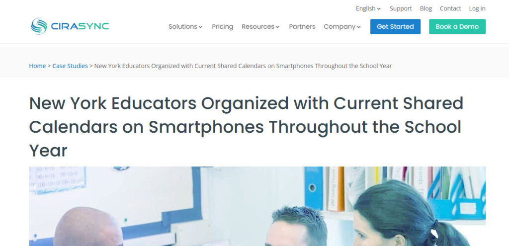 a new york district school uses cirasync to sync shared calendars