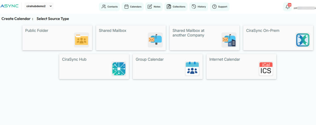 shared calendars cirasync syncs to mobile devices